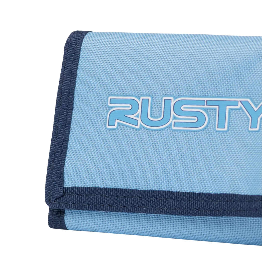 Rusty Academy Tri Fold Wallet Girls Retro Blue