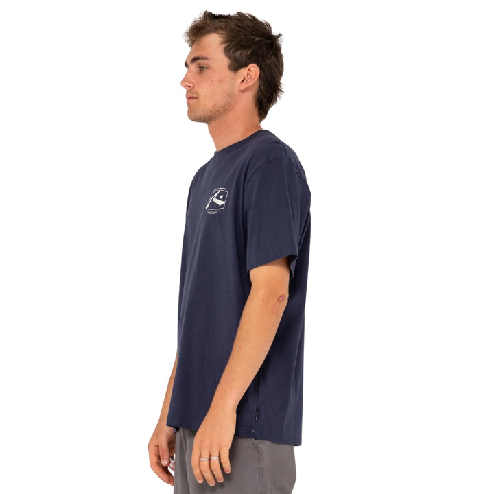  Rusty Advocate Short Sleeve Tee Navy Blue