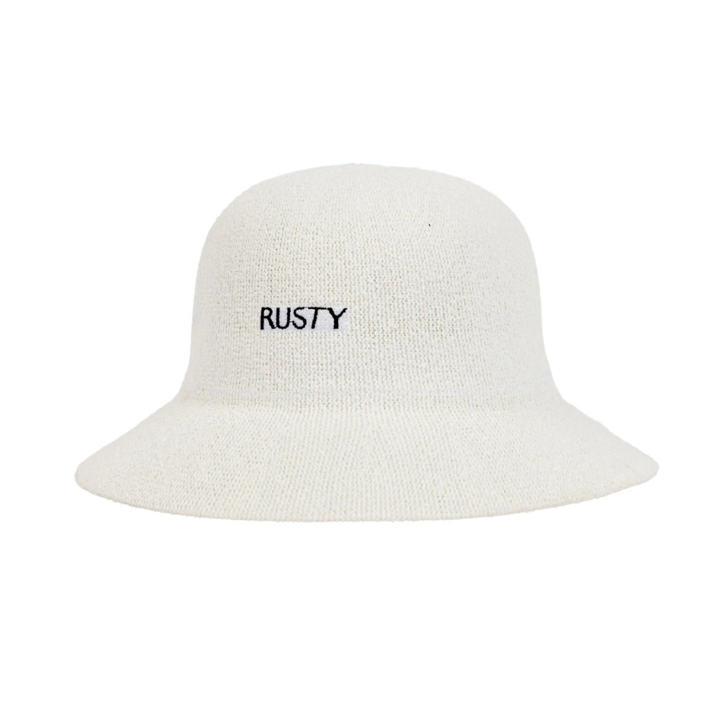 Rusty Bailey Bucket Hat White