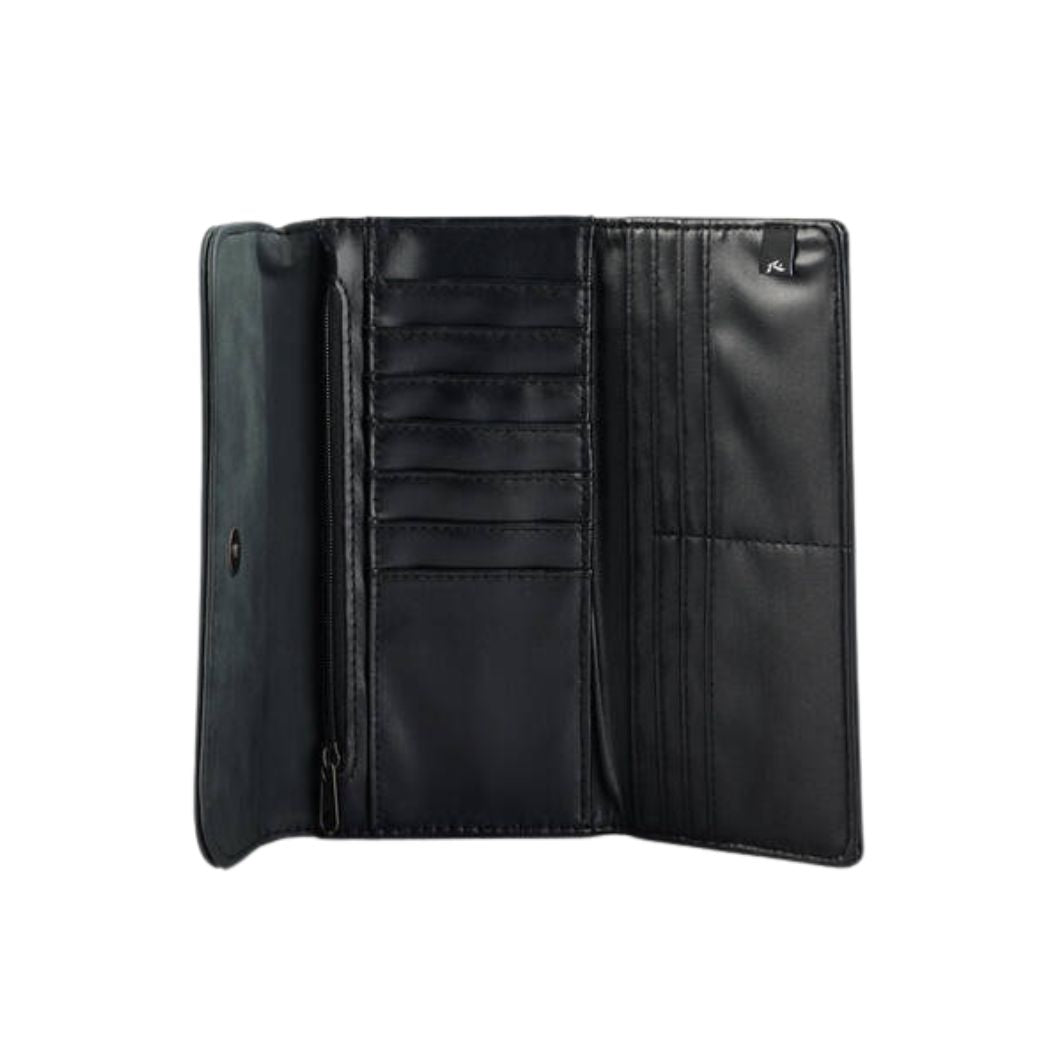 Rusty Ballad Flap Wallet Black