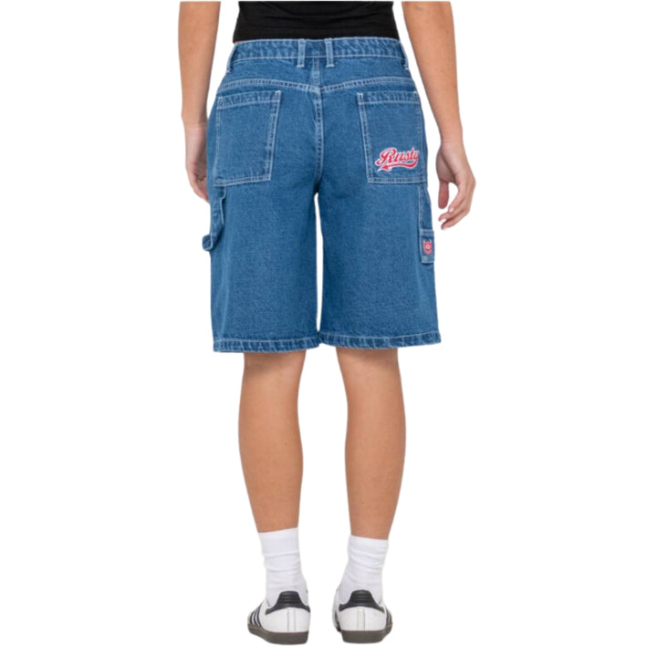Rusty Billie Low Rise Carpenter Jort Authentic Blue