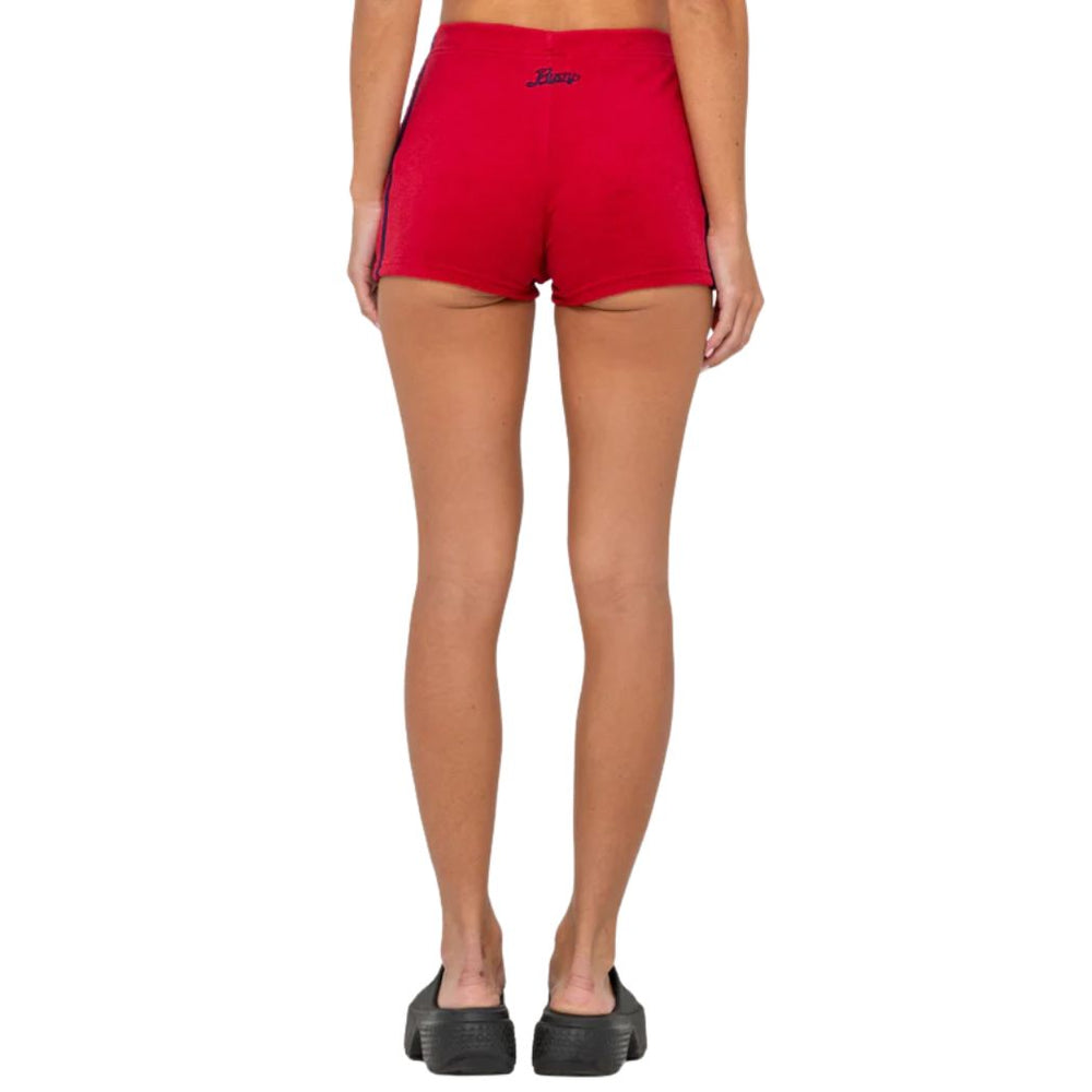 Rusty Bodhi Towelling Booty Short Red
