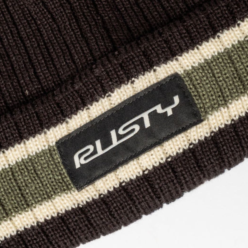 Rusty Bones Reversible Beanie Black