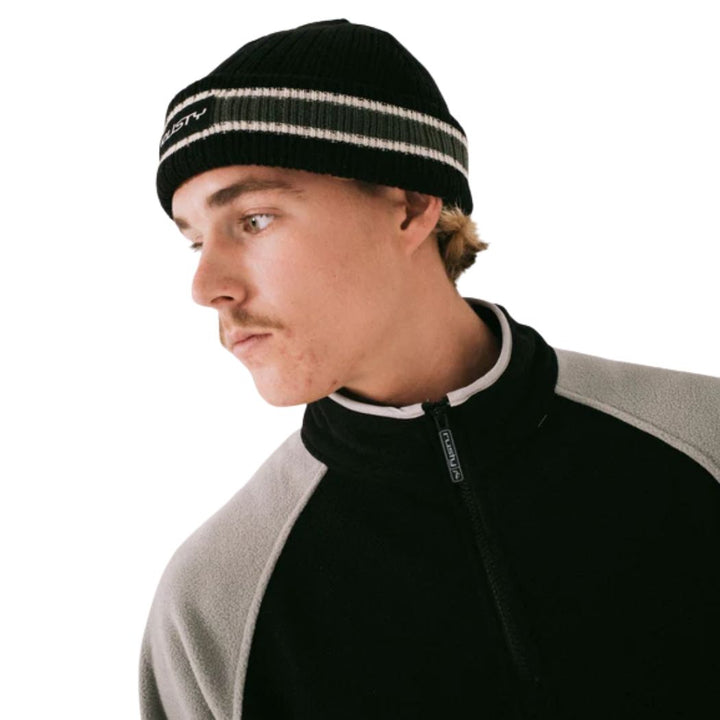 Rusty Bones Reversible Beanie Black