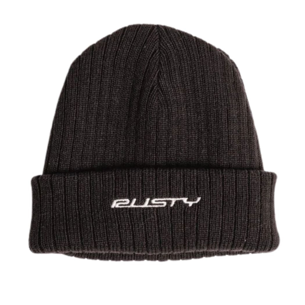 Rusty Bones Reversible Beanie Black