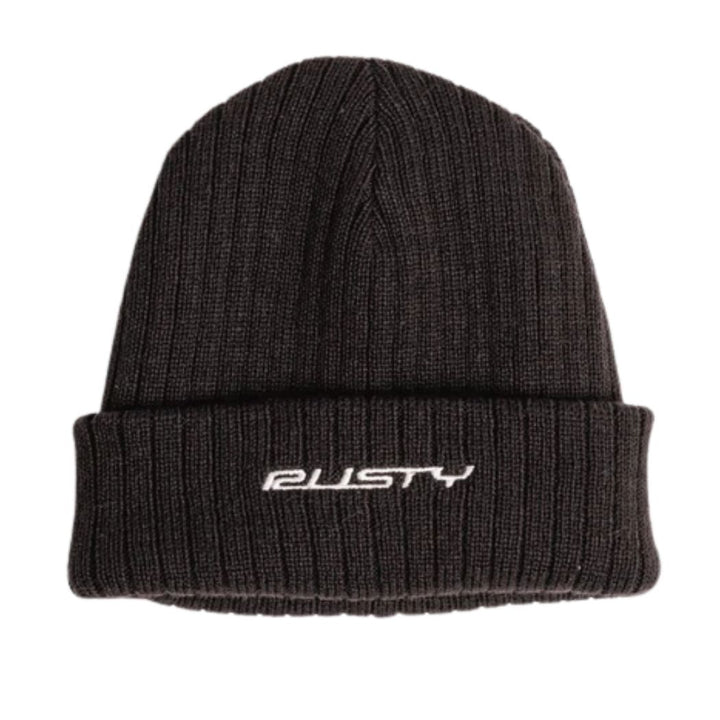 Rusty Bones Reversible Beanie Black