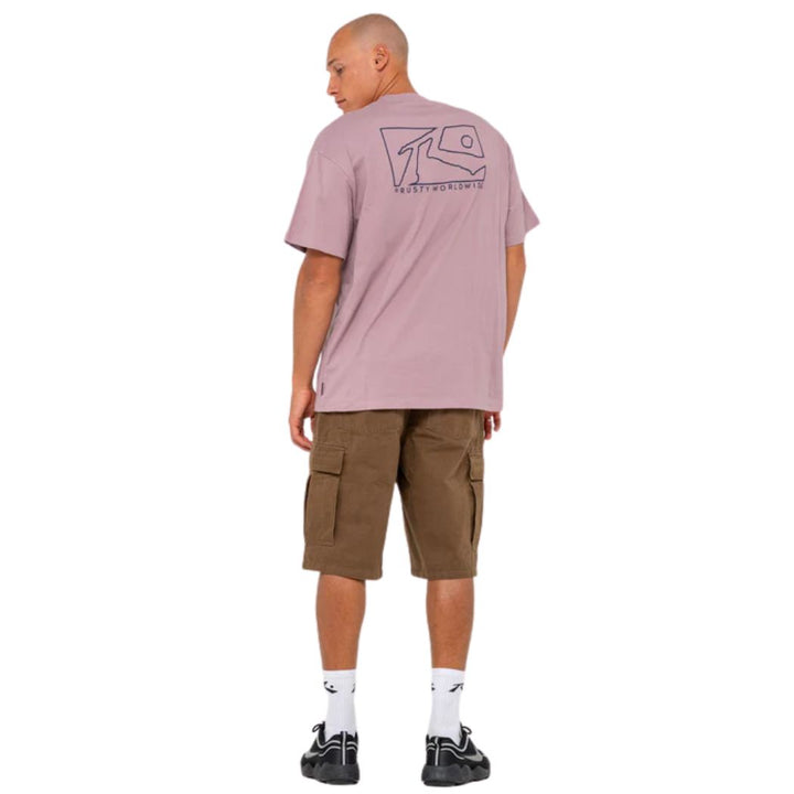 Rusty Boxed Out Short Sleeve Tee Elderberry