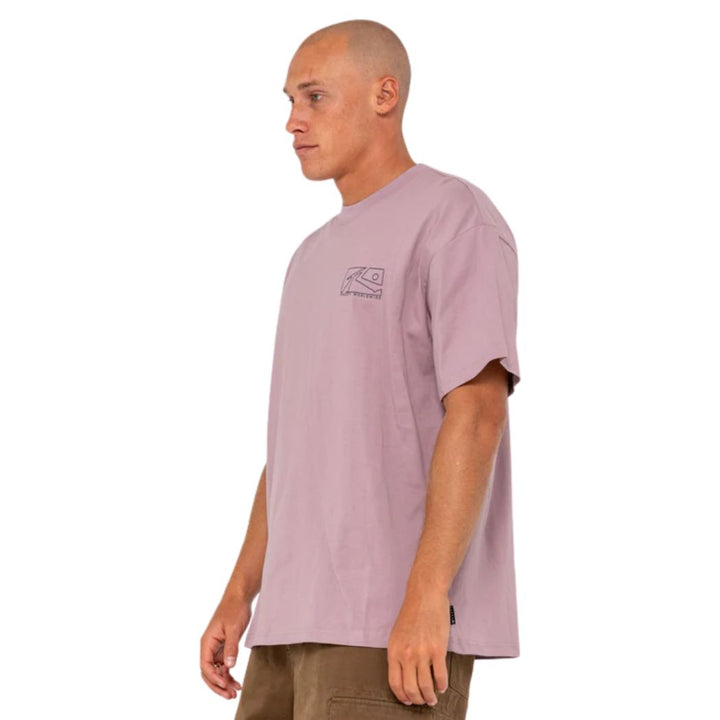 Rusty Boxed Out Short Sleeve Tee Elderberry