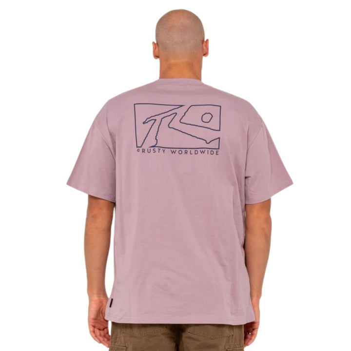 Rusty Boxed Out Short Sleeve Tee Elderberry