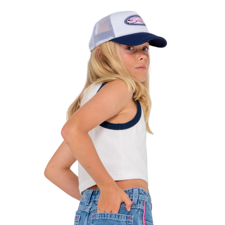 Rusty Bright Star Trucker Cap Girls Navy Blue
