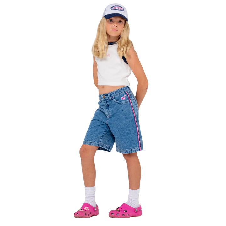 Rusty Bright Star Trucker Cap Girls Navy Blue