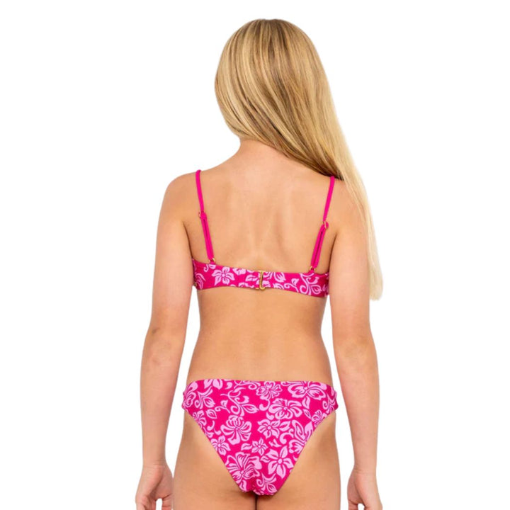 Rusty Carbo Floral Bikini Set Girls Carbo Pink