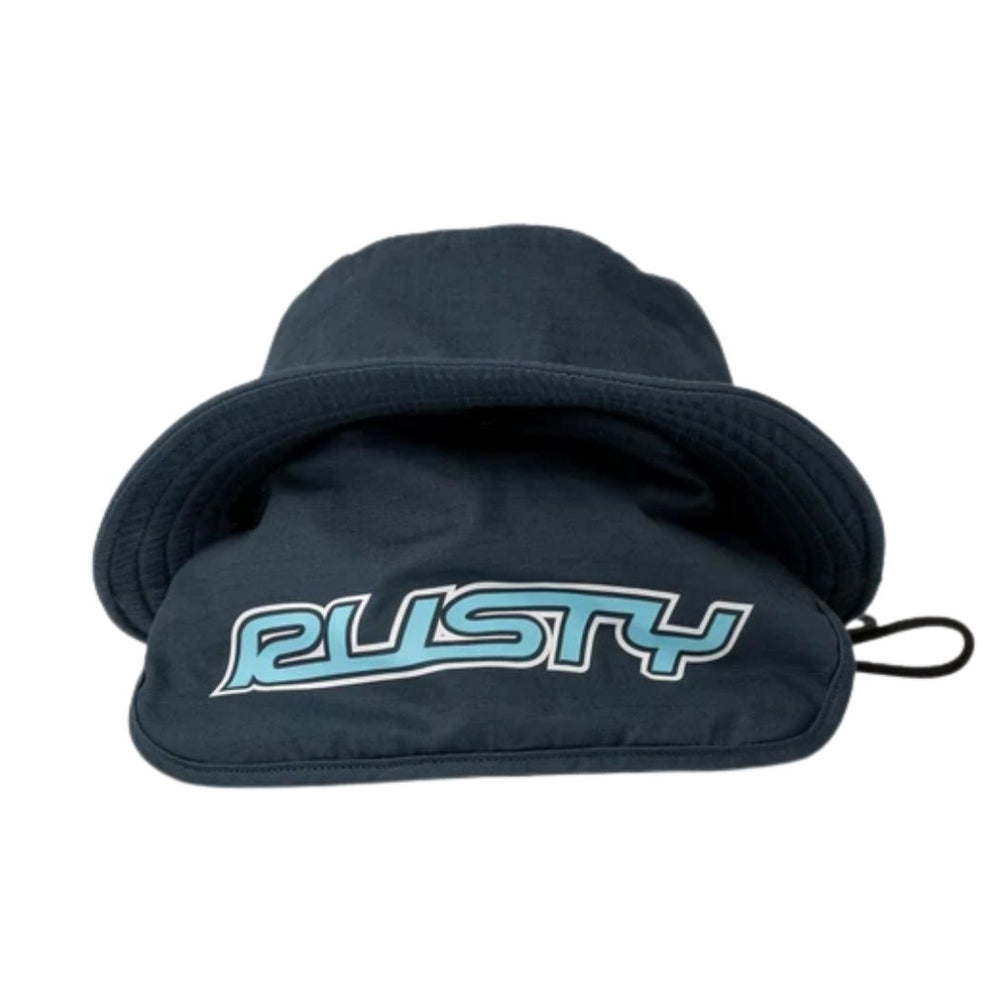 Rusty Carbon Bucket Hat Navy Blue