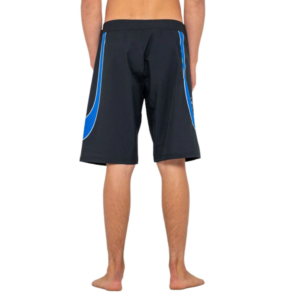 Rusty Charger Fixed Waist Boardshort Black 1