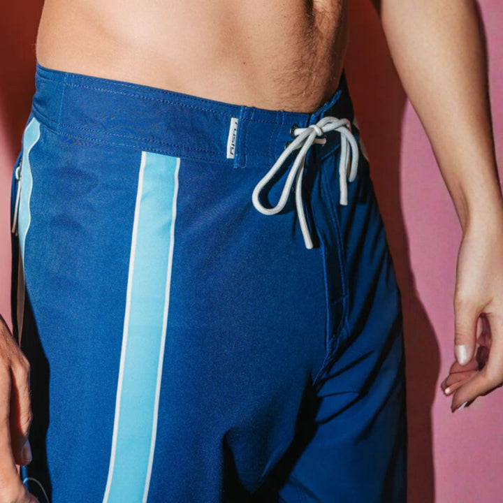 Rusty Charger Fixed Waist Boardshort Navy Blue