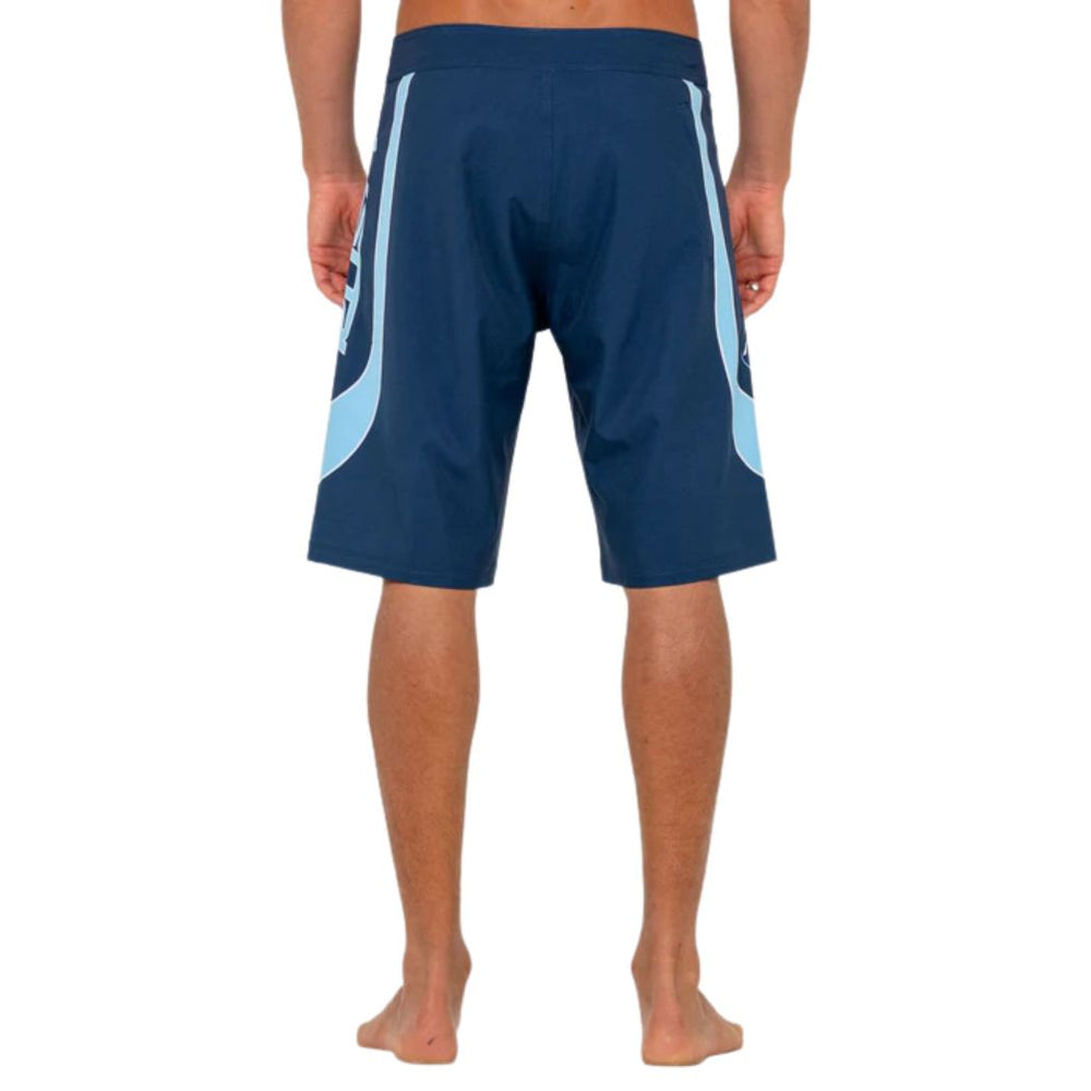 Rusty Charger Fixed Waist Boardshort Navy Blue