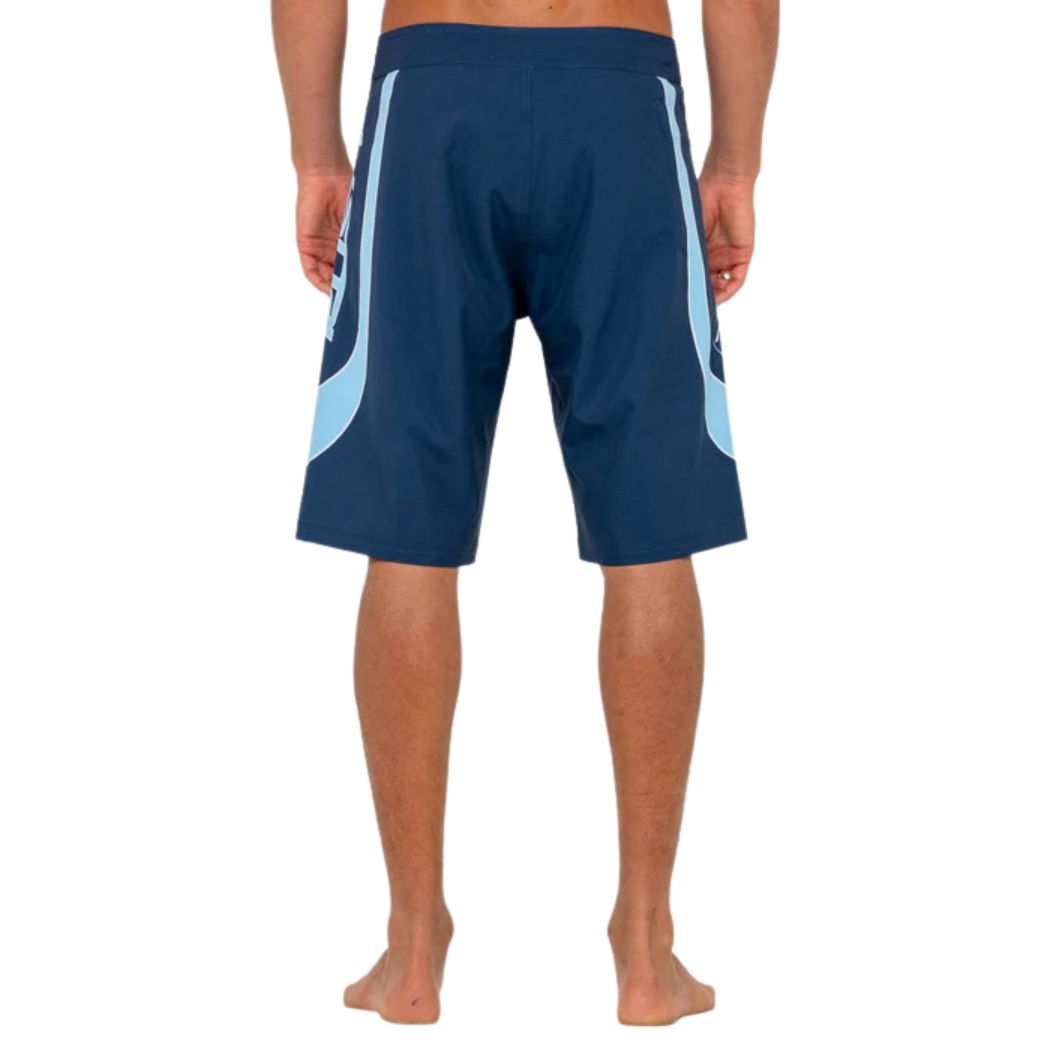 Rusty Charger Fixed Waist Boardshort Navy Blue
