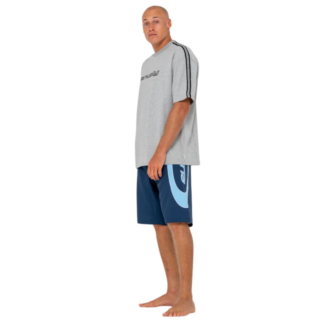 Rusty Charger Fixed Waist Boardshort Navy Blue