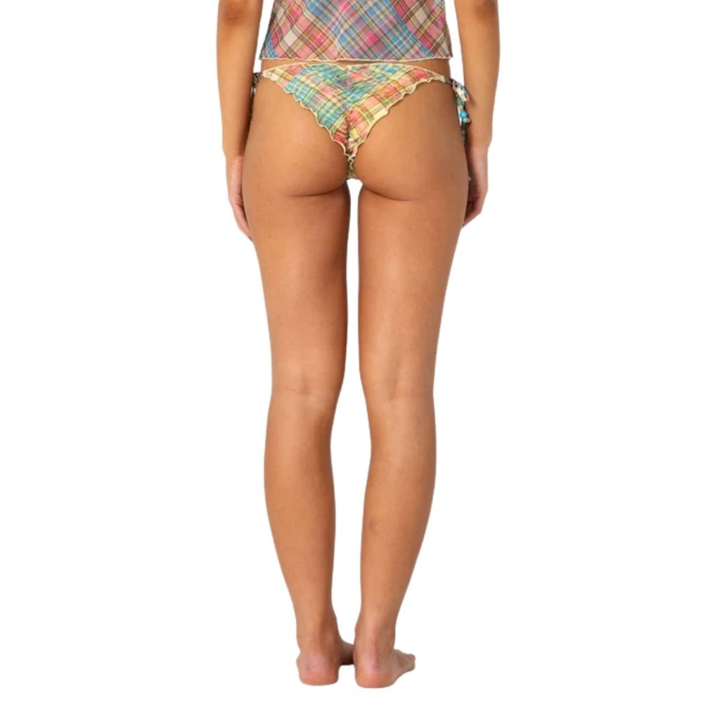 Rusty Check Moi Brazilian Bikini Bottom Multi Check