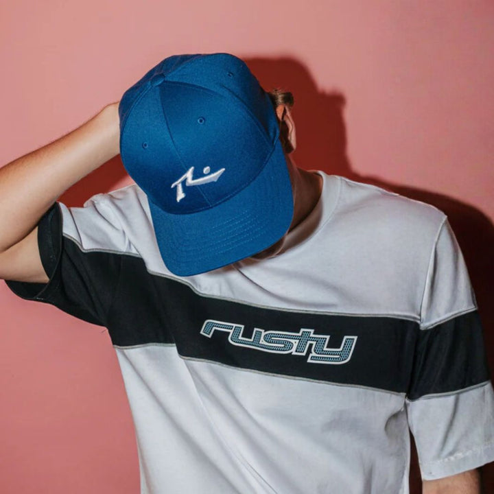 Rusty Chronic 4 Flexfit Cap China Blue 1
