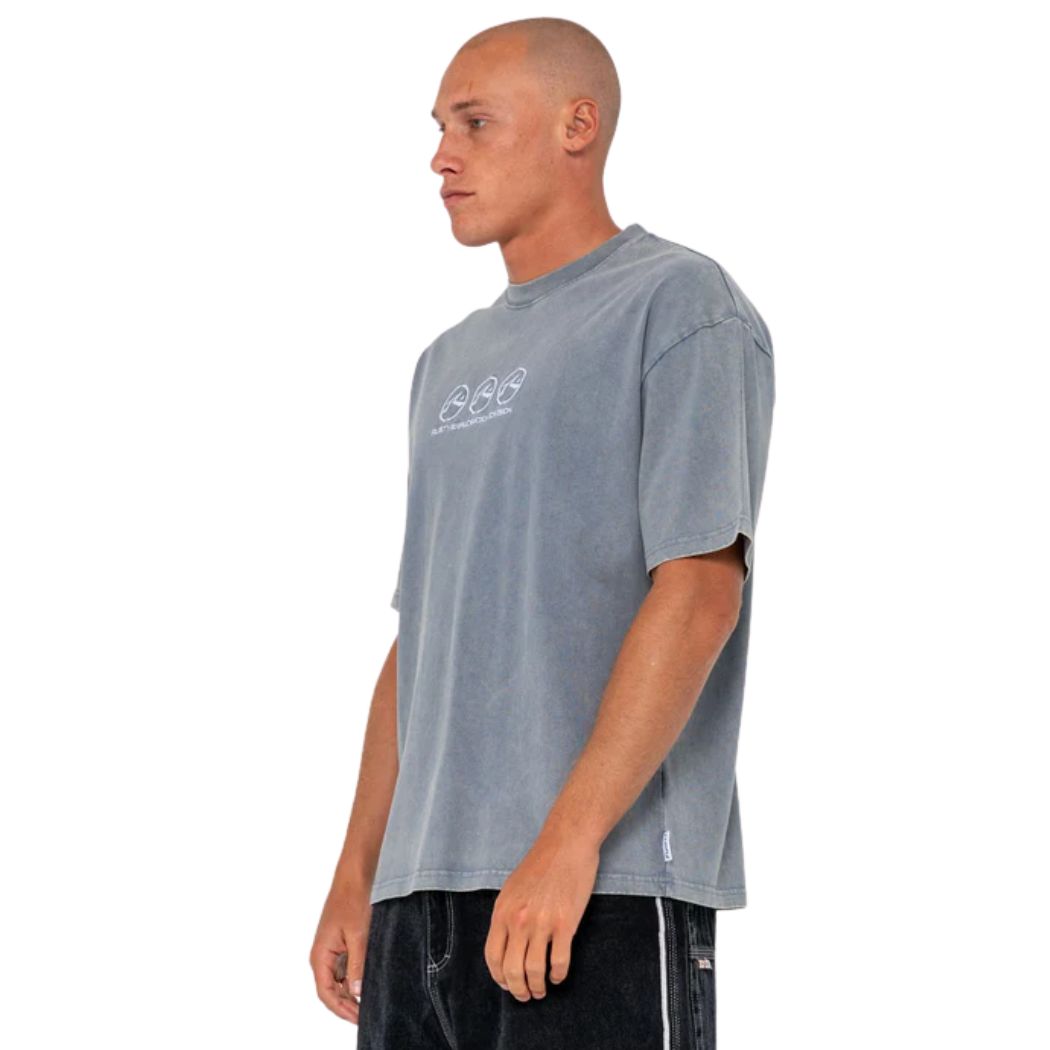 Rusty Crusoe Wash Tee China Blue