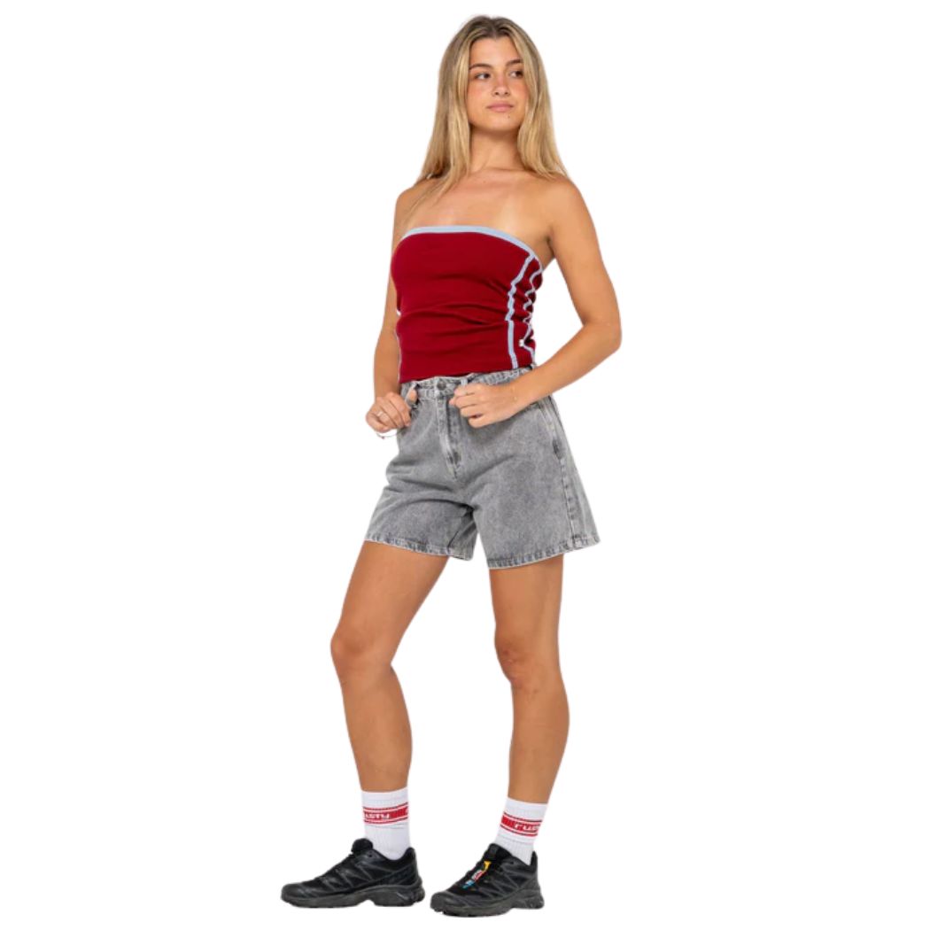 Rusty Cyprus High Denim Short London Summer