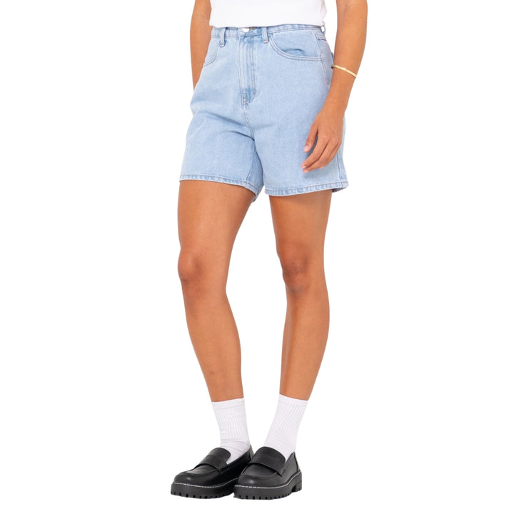 Rusty Cyprus High Denim Short Sky Blue 