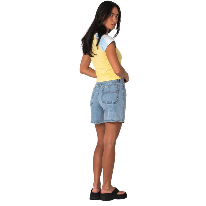 Rusty Cyprus High Denim Short True Blue