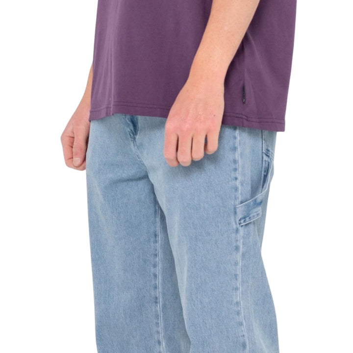 Rusty Dungaree Denim 5 PKT Pant Ash Blue