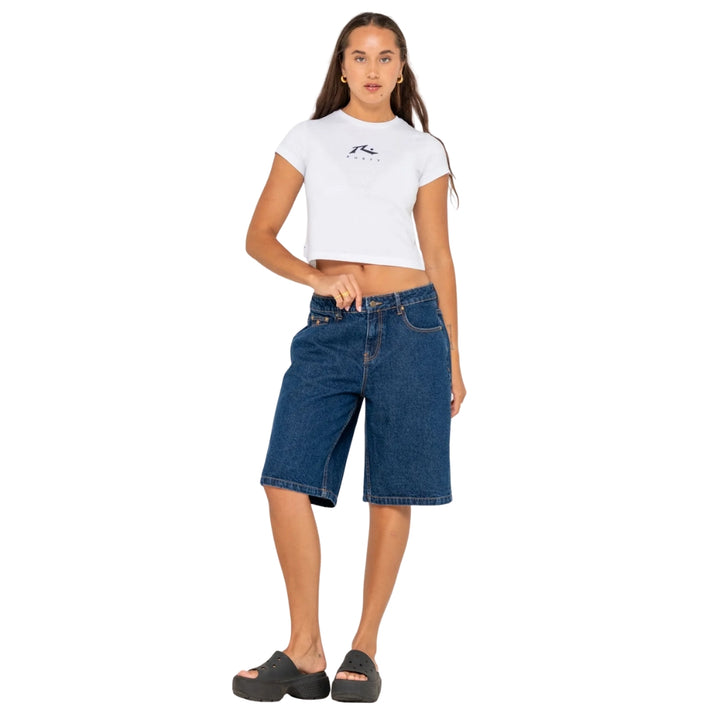 Rusty Essentials Relaxed Mini Tee White