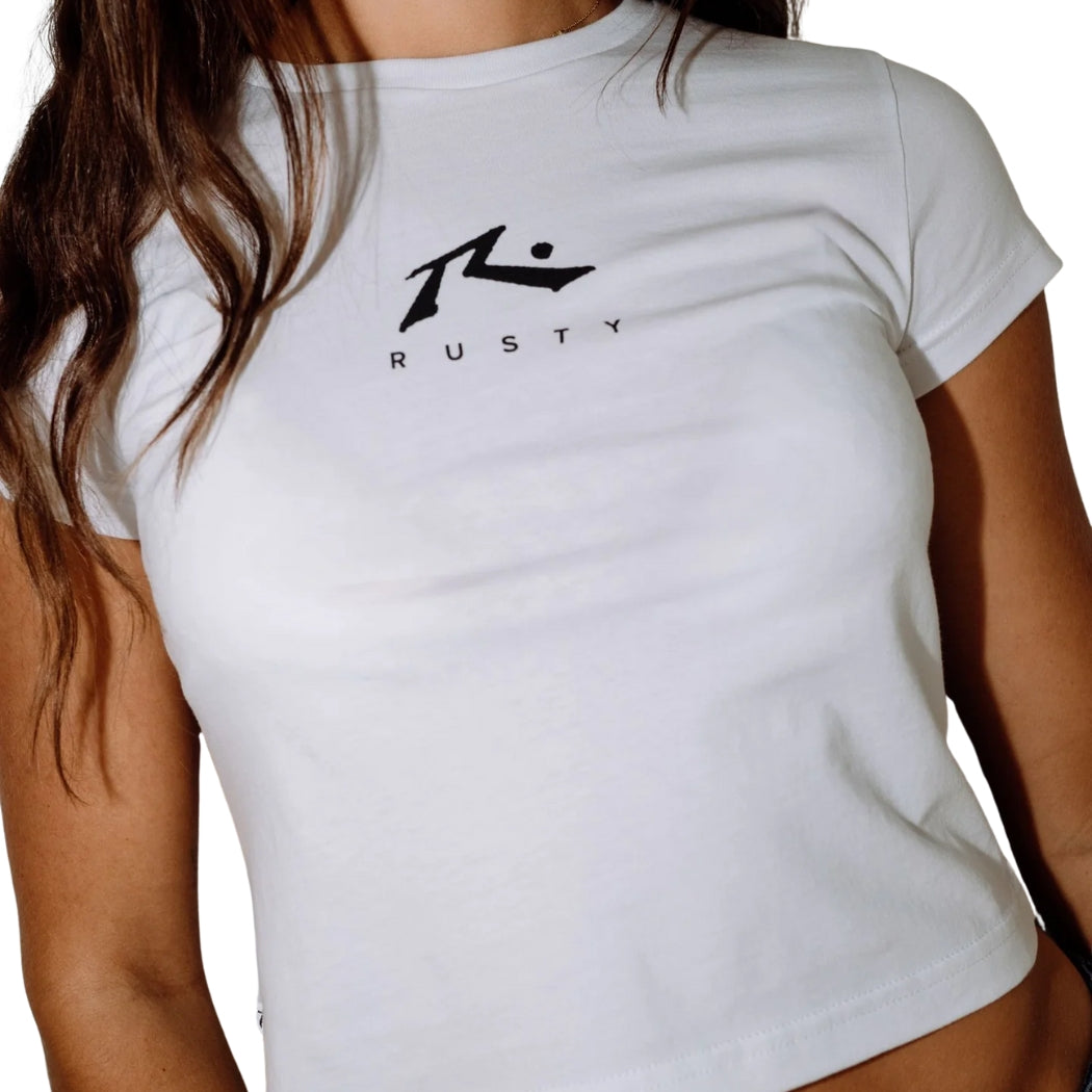 Rusty Essentials Relaxed Mini Tee White