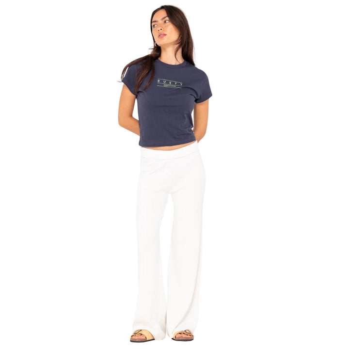 Rusty Essentials Skimmer Baby Tee Navy Blue 