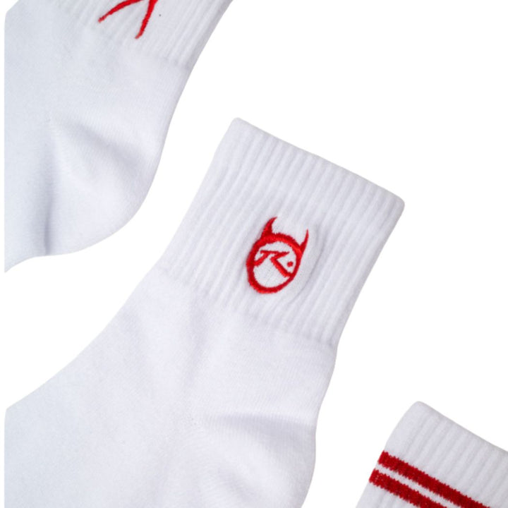 Rusty Fancy Day Crew 3 Sock Pack White
