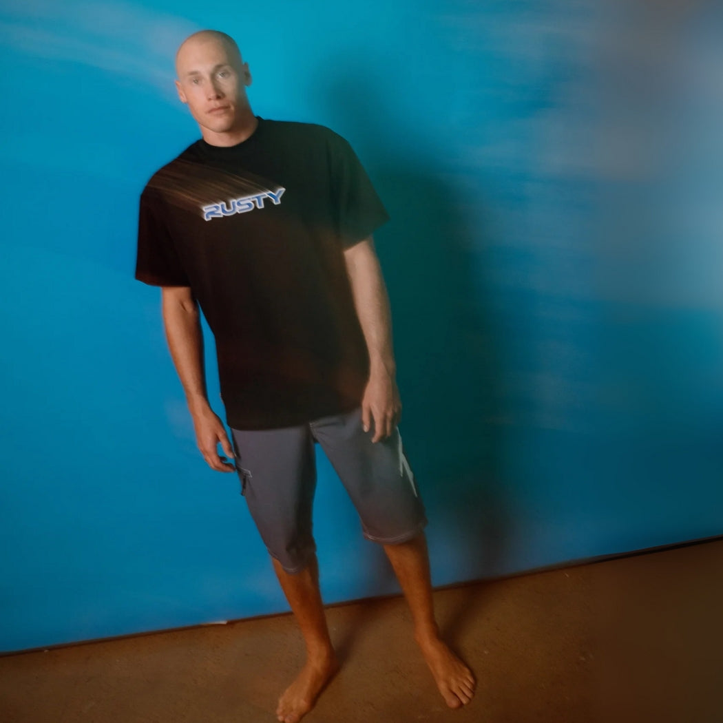 Rusty Fixed Competition Revolution Boardshort China Blue