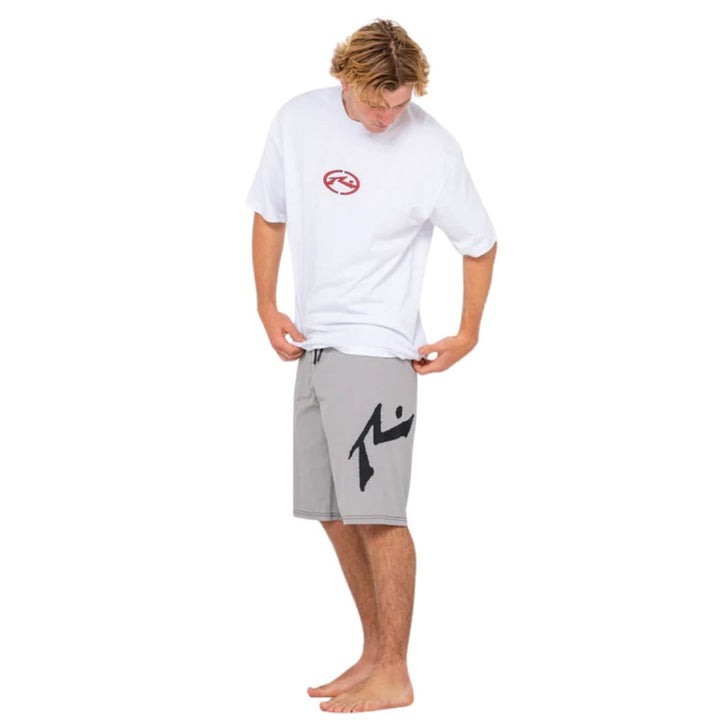 Rusty Fixed Competition Revolution Boardshort Stone Grey