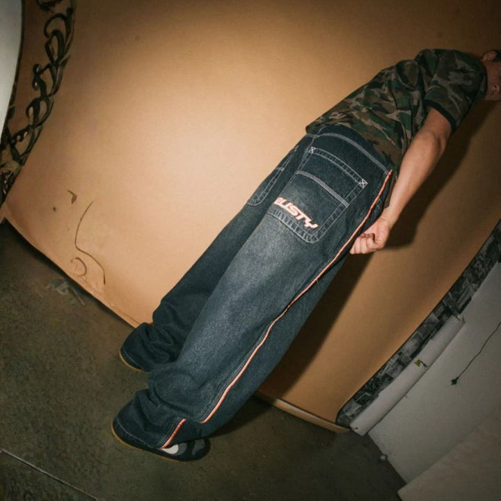 Rusty Flip Daddy 2.0 Baggy Jean Dark N Dirty Orange