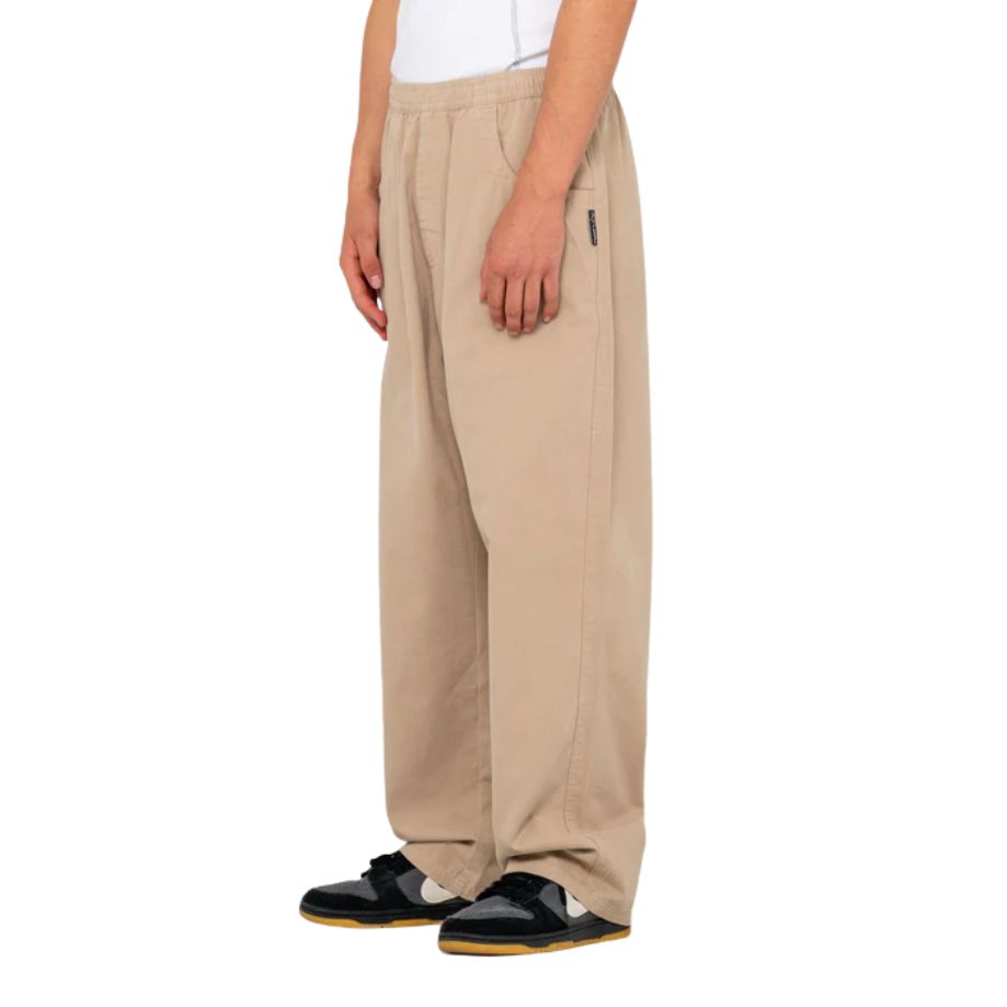 Rusty Flip Daddy Baggy Elastic Pant Abbey Stone
