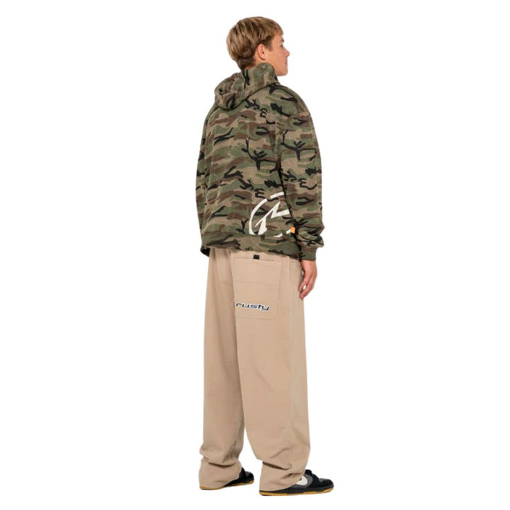 Rusty Flip Daddy Baggy Elastic Pant Abbey Stone