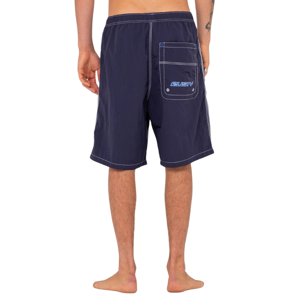 Rusty Flip Daddy Boardshorts Navy Blue