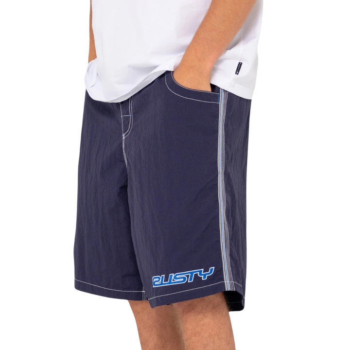 Rusty Flip Daddy Boardshorts Navy Blue