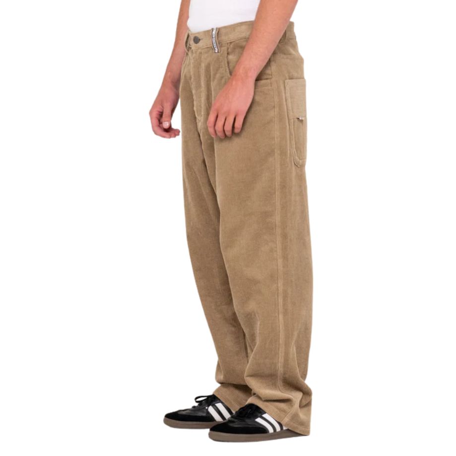 Rusty Flip Daddy Cord Pant Khaki