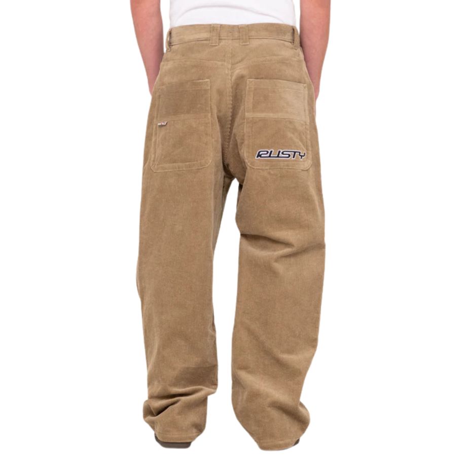 Rusty Flip Daddy Cord Pant Khaki