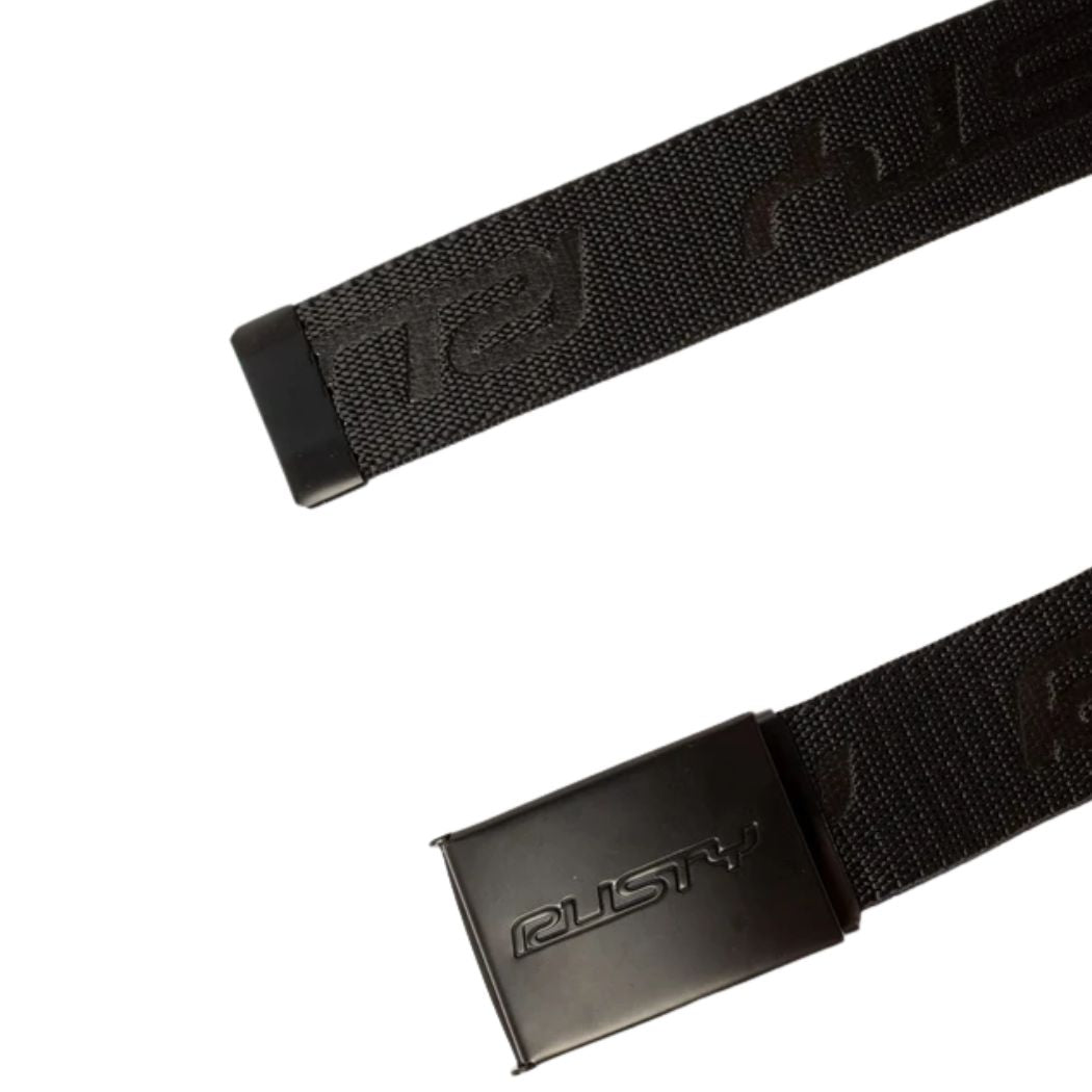 Rusty Flip Daddy Elastic Webbing Belt Black
