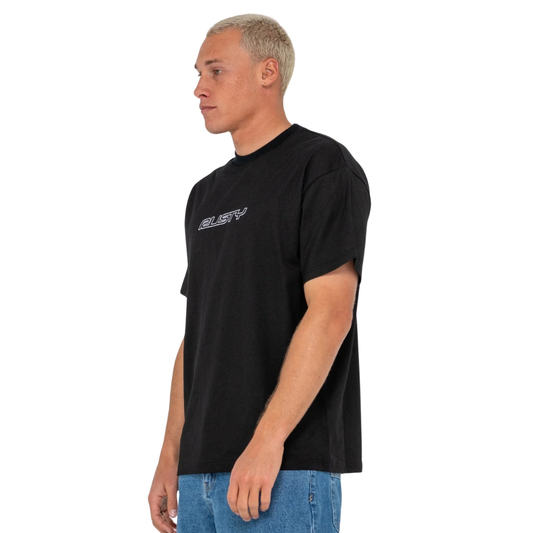 Rusty Flip Daddy Short Sleeve Tee Black 2