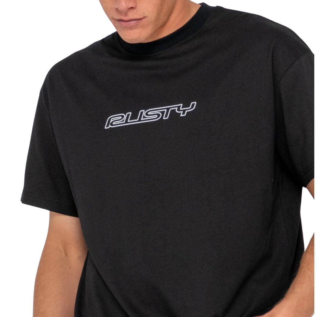 Rusty Flip Daddy Short Sleeve Tee Black 2