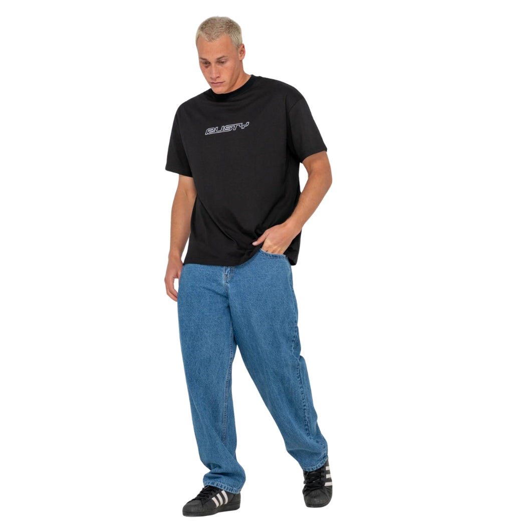Rusty Flip Daddy Short Sleeve Tee Black 2