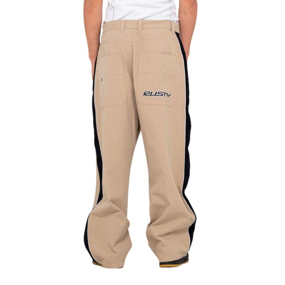 Rusty Flip Daddy Taped Pant Abbey Stone