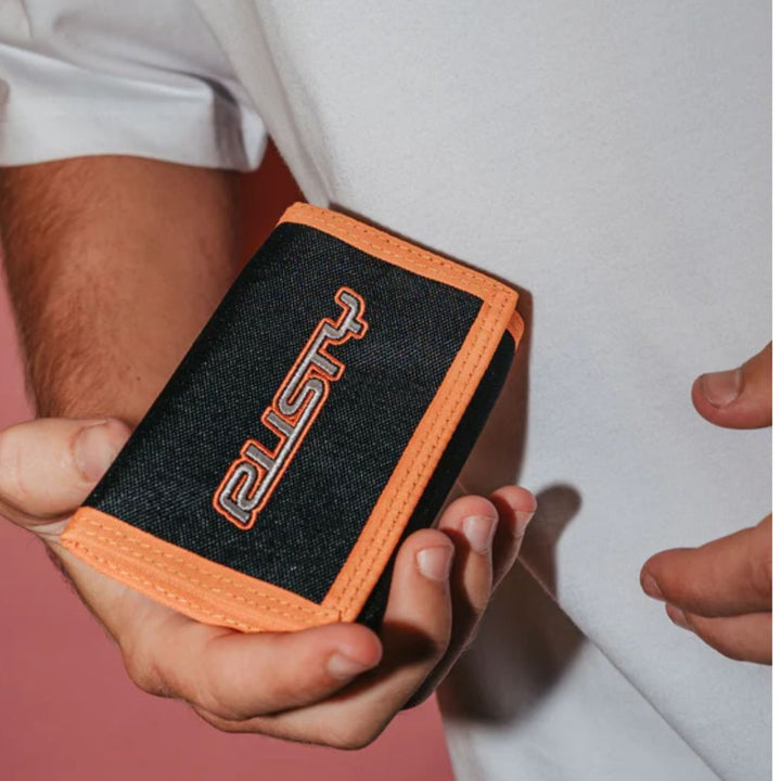 Rusty Flip Daddy Tri Fold Wallet Black