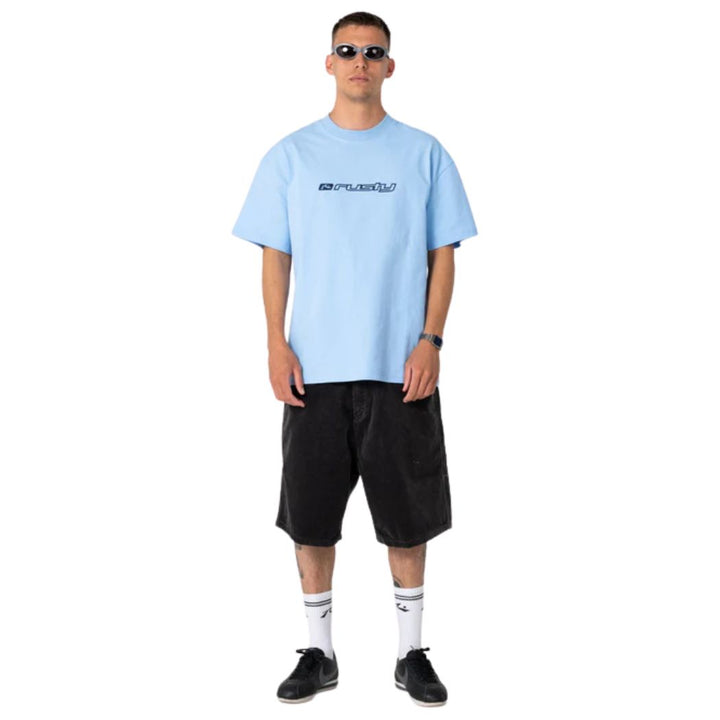 Rusty Fragment Tee Sky Blue
