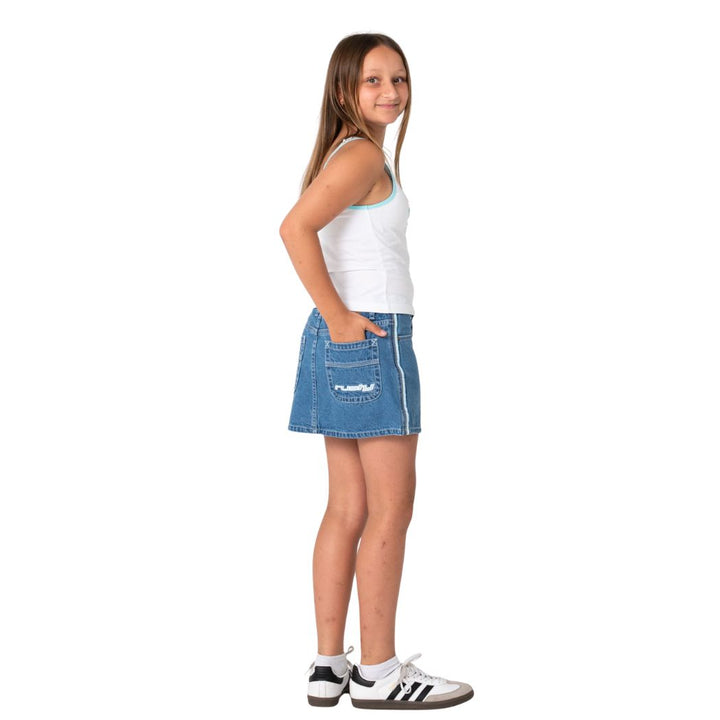 Rusty Girls Britney Tank White Blue